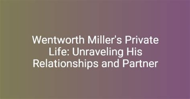 The Truth About Wentworth Miller's Relationships: Unpacking the 'Wentworth Miller Husband' Question